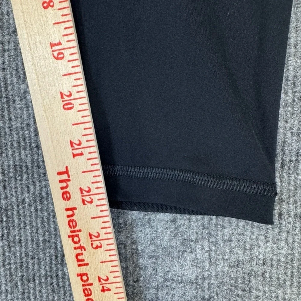 Nike Pro Womens Black Training Leggings Mid Rise Crop CZ9803-013 Size L